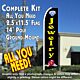 JEWELRY (Black) Flutter Feather Banner Flag Kit (Flag, Pole, & Ground Mt)