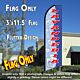 LAVANDERIA (Blue) Flutter Feather Banner Flag (11.5 x 3 Feet)