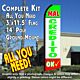 MAL CREDITO OK (Tri-color) Flutter Feather Banner Flag Kit (Flag, Pole, & Ground Mt)