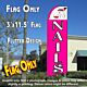 NAILS (Hand) Flutter Feather Banner Flag (11.5 x 3 Feet)