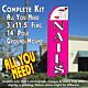 NAILS (Pink/White) Flutter Feather Banner Flag Kit (Flag, Pole, & Ground Mt)