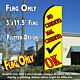NO CREDITO MAL CREDITO OK (Yellow) Flutter Feather Banner Flag (11.5 x 3 Feet)