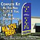 OIL & FILTER CHANGE (Blue/Yellow) Flutter Feather Banner Flag Kit (Flag, Pole, & Ground Mt)
