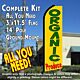 ORGANIC PRODUCE (Yellow) Flutter Feather Banner Flag Kit (Flag, Pole, & Ground Mt)
