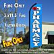 PHARMACY (Blue) Flutter Feather Banner Flag (11.5 x 3 Feet)