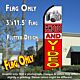 PHOTO AND VIDEO (White/Red) Flutter Feather Banner Flag (11.5 x 3 Feet)