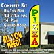 PIZZA (Yellow) Windless Feather Banner Flag Kit (Flag, Pole, & Ground Mt)