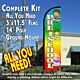 Pre-School (Multicolor) Windless Feather Banner Flag Kit (Flag, Pole, & Ground Mt)