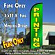 Printing Windless Polyknit Feather Flag (3 x 11.5 feet)