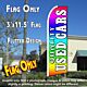 QUALITY USED CARS (Multi-colored) Flutter Feather Banner Flag (11.5 x 3 Feet)