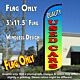 Quality Used Cars (Multicolor) Windless Polyknit Feather Flag (3 x 11.5 feet)