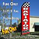 RADIATOR SPECIALISTS (Checkered) Flutter Feather Banner Flag (11.5 x 3 Feet)