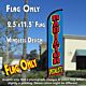 RADIATOR SPECIALISTS Windless Feather Banner Flag (2.5 x 11.5 Feet)