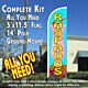 Raspados (Smoothies) Windless Feather Banner Flag Kit (Flag, Pole, & Ground Mt)