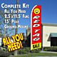 RED TAG SALE (Red/Yellow) Flutter Feather Banner Flag Kit (Flag, Pole, & Ground Mt)