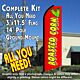 ROASTED CORN (Red) Flutter Feather Banner Flag Kit (Flag, Pole, & Ground Mt)