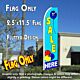 SALE HERE (Balloons) Flutter Feather Banner Flag (11.5 x 2.5 Feet)