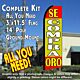 SE COMPRA ORO (Red/Gold) Flutter Feather Banner Flag Kit (Flag, Pole, & Ground Mt)