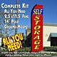 Self Storage (Red/Yellow) Windless Feather Banner Flag Kit (Flag, Pole, & Ground Mt)