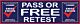 Smog Check Pass or Free Retest Feather Banner Flag 