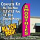 SMOOTHIES (Pink/Yellow) Flutter Feather Banner Flag Kit (Flag, Pole, & Ground Mt)