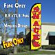 SNACKS Windless Polyknit Feather Flag (2.5 x 11.5 feet)