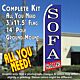 SOFA SALE (Blue/Red) Flutter Feather Banner Flag Kit (Flag, Pole, & Ground Mt)