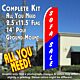 SOFA SALE (Red/Blue) Flutter Feather Banner Flag Kit (Flag, Pole, & Ground Mt)
