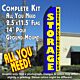 STORAGE Boxes Packing Supplies (Blue/Yellow) Flutter Feather Banner Flag Kit (Flag, Pole, & Ground Mt)