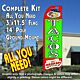 TACOS (Red/Green) Flutter Feather Banner Flag Kit (Flag, Pole, & Ground Mt)