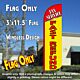 Tax Service Fast Refund Windless Polyknit Feather Flag (3 x 11.5 feet)