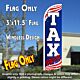 Tax Service (Patriotic) Windless Polyknit Feather Flag (3 x 11.5 feet)