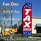 TAX SERVICE (Red/Stars) Flutter Feather Banner Flag (11.5 x 3 Feet)