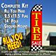 TIRE SALE (Red/Checkered) Flutter Feather Banner Flag Kit (Flag, Pole, & Ground Mt)