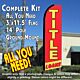 TITLE LOANS (Red/Yellow) Flutter Feather Banner Flag Kit (Flag, Pole, & Ground Mt)