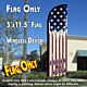 United We Stand (Vintage) Windless Polyknit Feather Flag (3 x 11.5 feet)