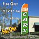 USED CARS (Orange/Green) Flutter Feather Banner Flag (11.5 x 2.5 Feet)