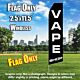 VAPE SHOP (Black) Econo Feather Banner Flag 