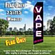 VAPE SHOP (Black/PINKSMOKE) Econo Feather Banner Flag 