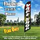 VAPE SHOP rasta Windless Feather Banner Flag 