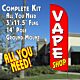 vape shop windless feather banner flags