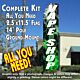 APE SHOP black / white green smoke Flutter Feather Banner Flag Kit