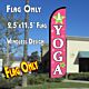 YOGA Windless Polyknit Feather Flag (2.5 x 11.5 feet)