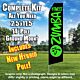 ZUMBA FITNESS black and green flutter flag