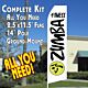 ZUMBA FITNESS Feather Banner Flag Kit White