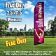 ZUMBA FITNESS party yourself into shape flutter flag