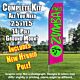 ZUMBA FITNESS pink neon green flutter flag