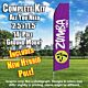 ZUMBA FITNESS  Feather Banner Flag Kit (Flag, Pole, & Ground Mt)