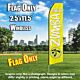 ZUMBA FITNESS yellow white flutter flag